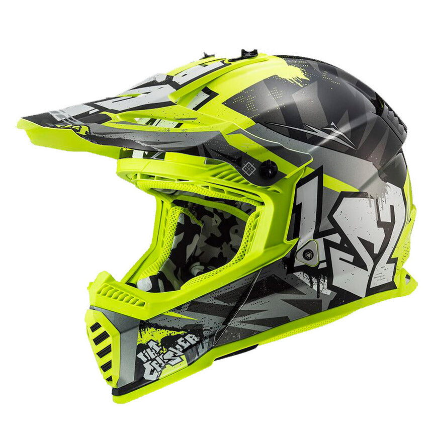 LS2 MX437J FAST EVO II MINI CRUSHER ΚΡΑΝΟΣ ΠΑΙΔΙΚΟ ENDURO FLUO