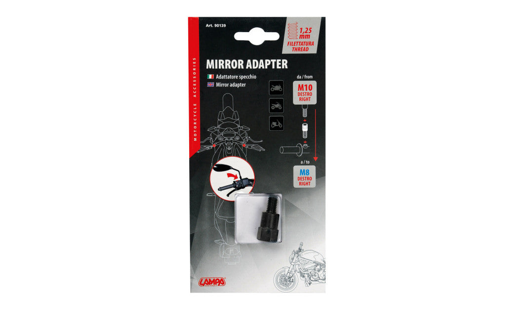 LAMPA ΑΝΤΑΠΤΟΡΑΣ ΚΑΘΡΕΠΤΩΝ Μ10 ΔΕΞΙ ΣΕ Μ8 ΔΕΞΙ