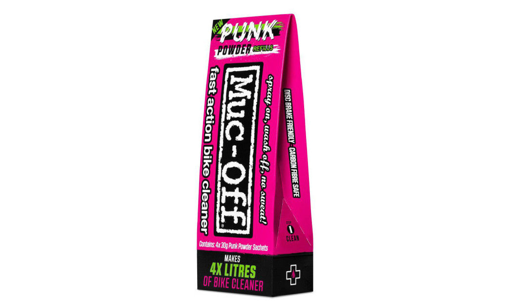 ΚΑΘΑΡΙΣTIKO ΜΟΤΟΣΥΚΛΕΤΑΣ ΣΕ ΣΚΟΝΗ MUC-OFF PUNK POWDER BIKE CLEANER 4 ΤΕΜΑΧΙΑ