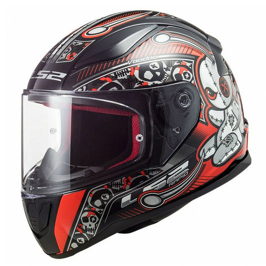 LS2 RAPID MINI FF353J VOODOO ΠΑΙΔΙΚΟ ΚΡΑΝΟΣ BLACK RED