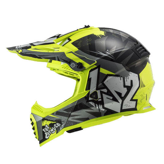 LS2 MX437J FAST EVO II MINI CRUSHER ΚΡΑΝΟΣ ΠΑΙΔΙΚΟ ENDURO FLUO