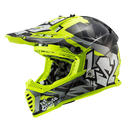 LS2 MX437J FAST EVO II MINI CRUSHER ΚΡΑΝΟΣ ΠΑΙΔΙΚΟ ENDURO FLUO