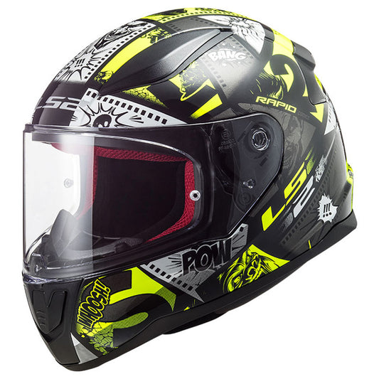 LS2 RAPID MINI FF353 VIGNETTE ΠΑΙΔΙΚΟ ΚΡΑΝΟΣ BLACK/H-V YELLOW