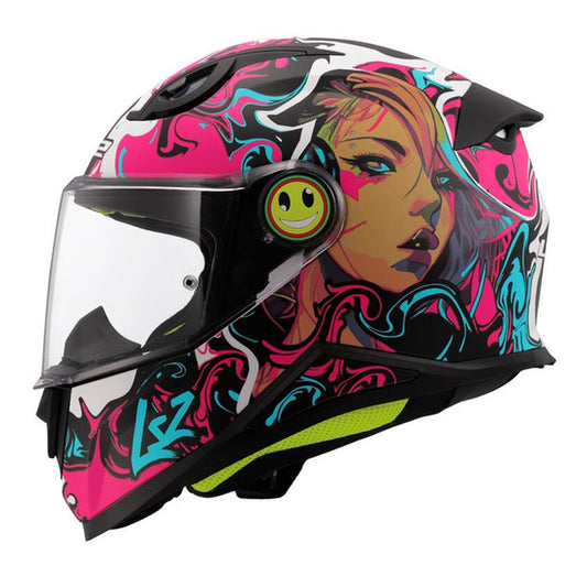 LS2 FF812 KID CYBERG ΠΑΙΔΙΚΟ ΚΡΑΝΟΣ ΜΗΧΑΝΗΣ FULL FACE PINK BLACK