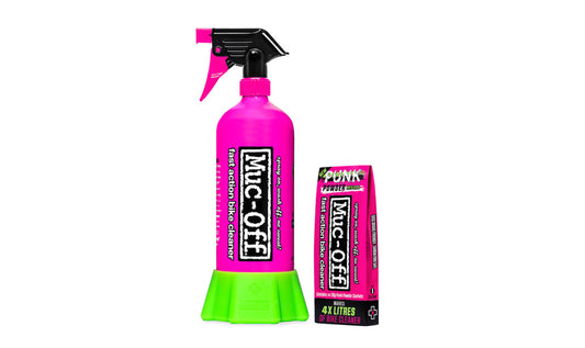 ΚΑΘΑΡΙΣTIKO ΜΟΤΟΣΥΚΛΕΤΑΣ ΣΕ ΣΚΟΝΗ MUC-OFF PUNK POWDER BIKE CLEANER 4 ΤΕΜΑΧΙΑ + BOTTLE FOR LIFE