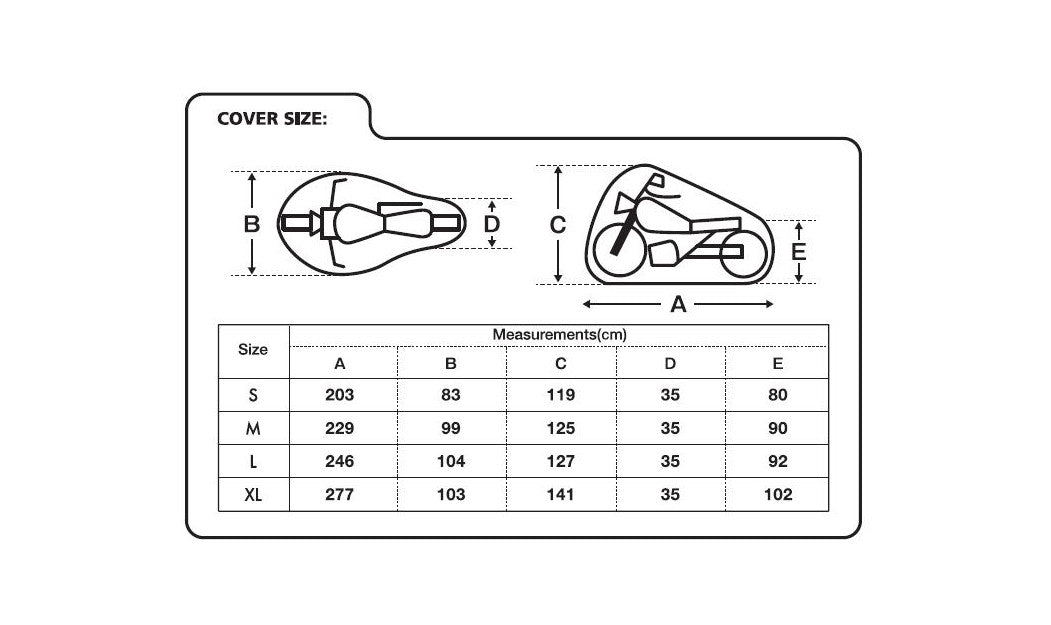 OXFORD AQUATEX COVER ΚΟΥΚΟΥΛΑ ΜΗΧΑΝΗΣ CV2O4 LARGE